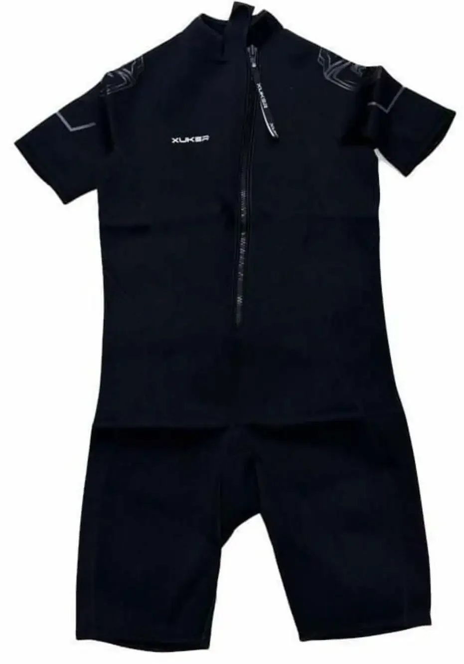 Xuker Shorty Wetsuit Black Front Zip